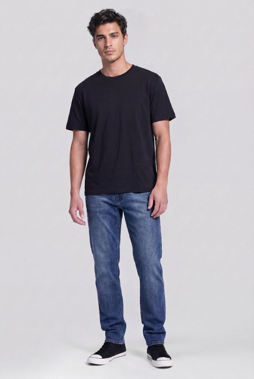 Jeans Hombre Larston Slim Tapered Azul Medio