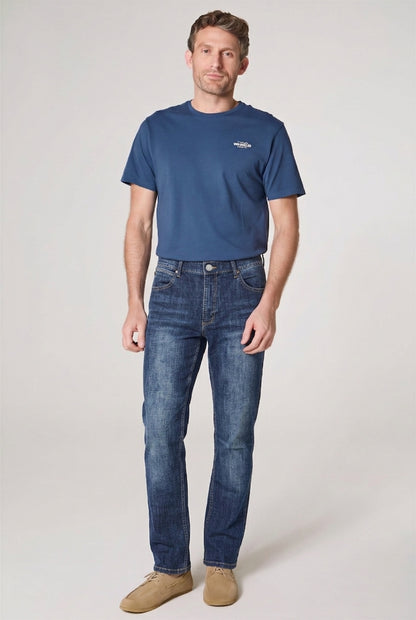 Jeans Hombre Greensboro Regular Straight Azul Oscuro