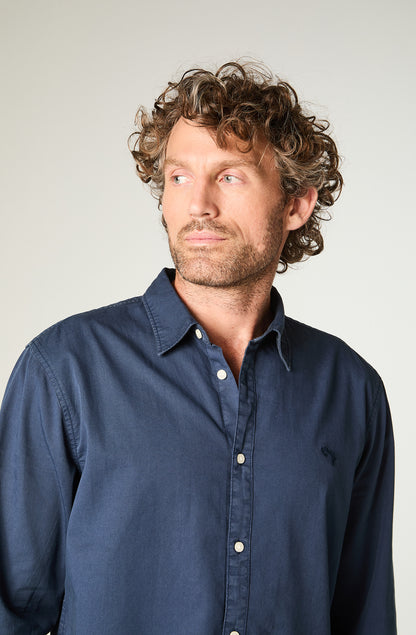 Camisa Hombre no Pocket Regular Azul