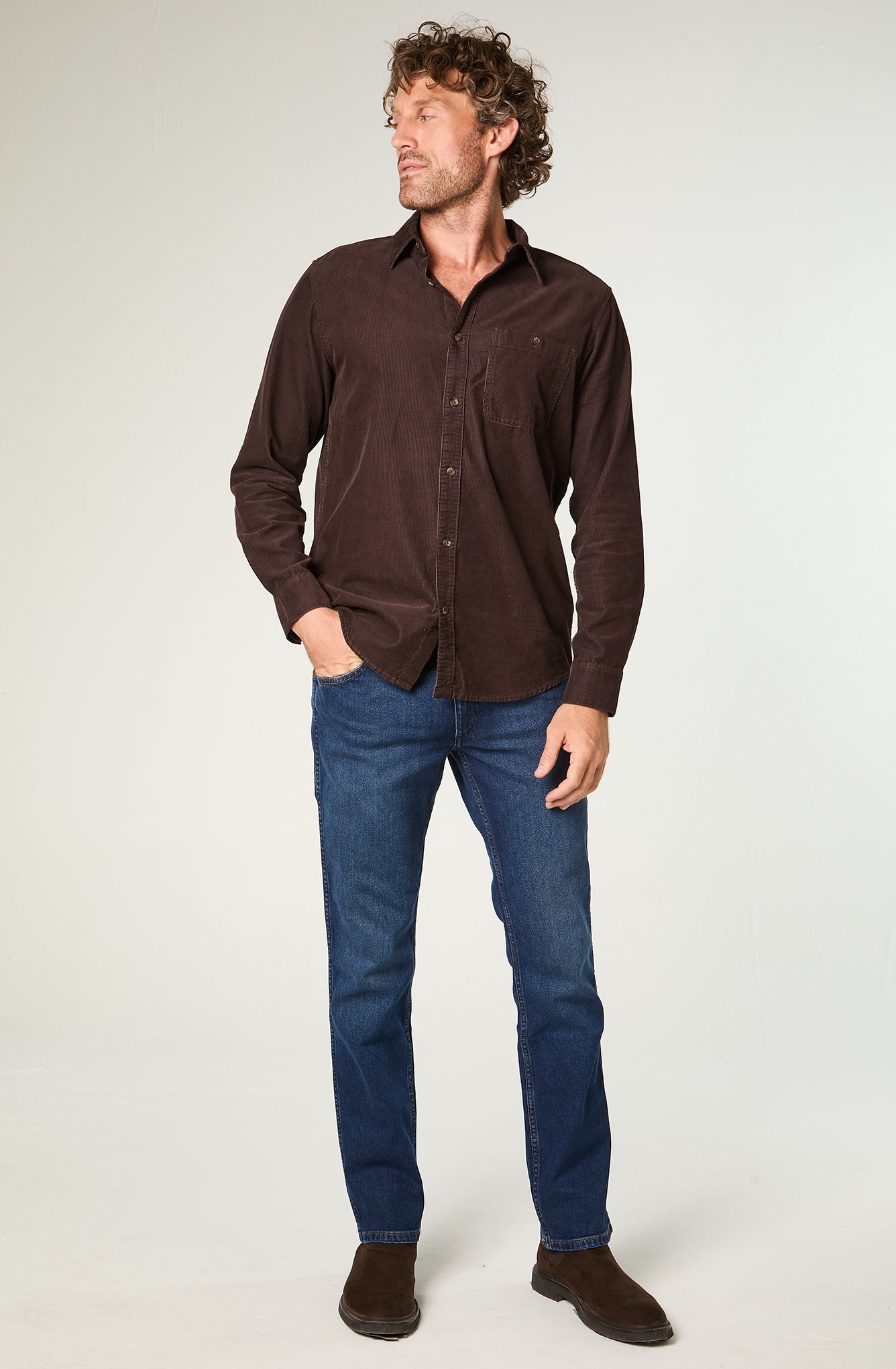 Jeans Greensboro Regular Straight Fit Medium Stone