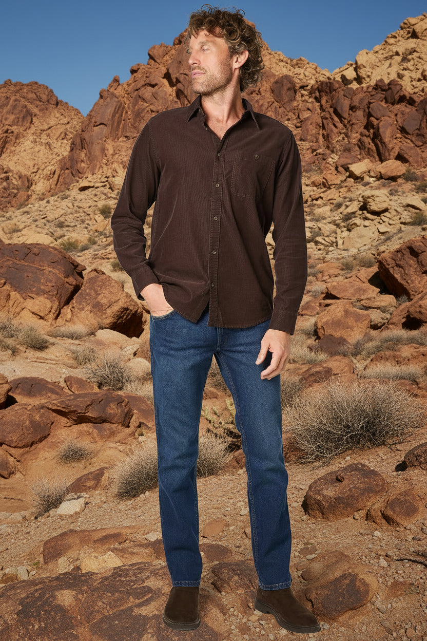 Jeans Greensboro Regular Straight Fit Medium Stone