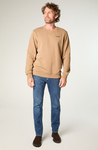 Polerón Hombre Crewneck Graphic Regular Beige