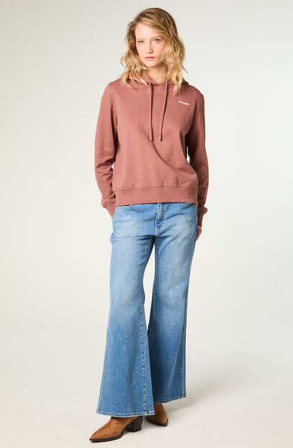 Polerón Mujer Hoodie Regular Café