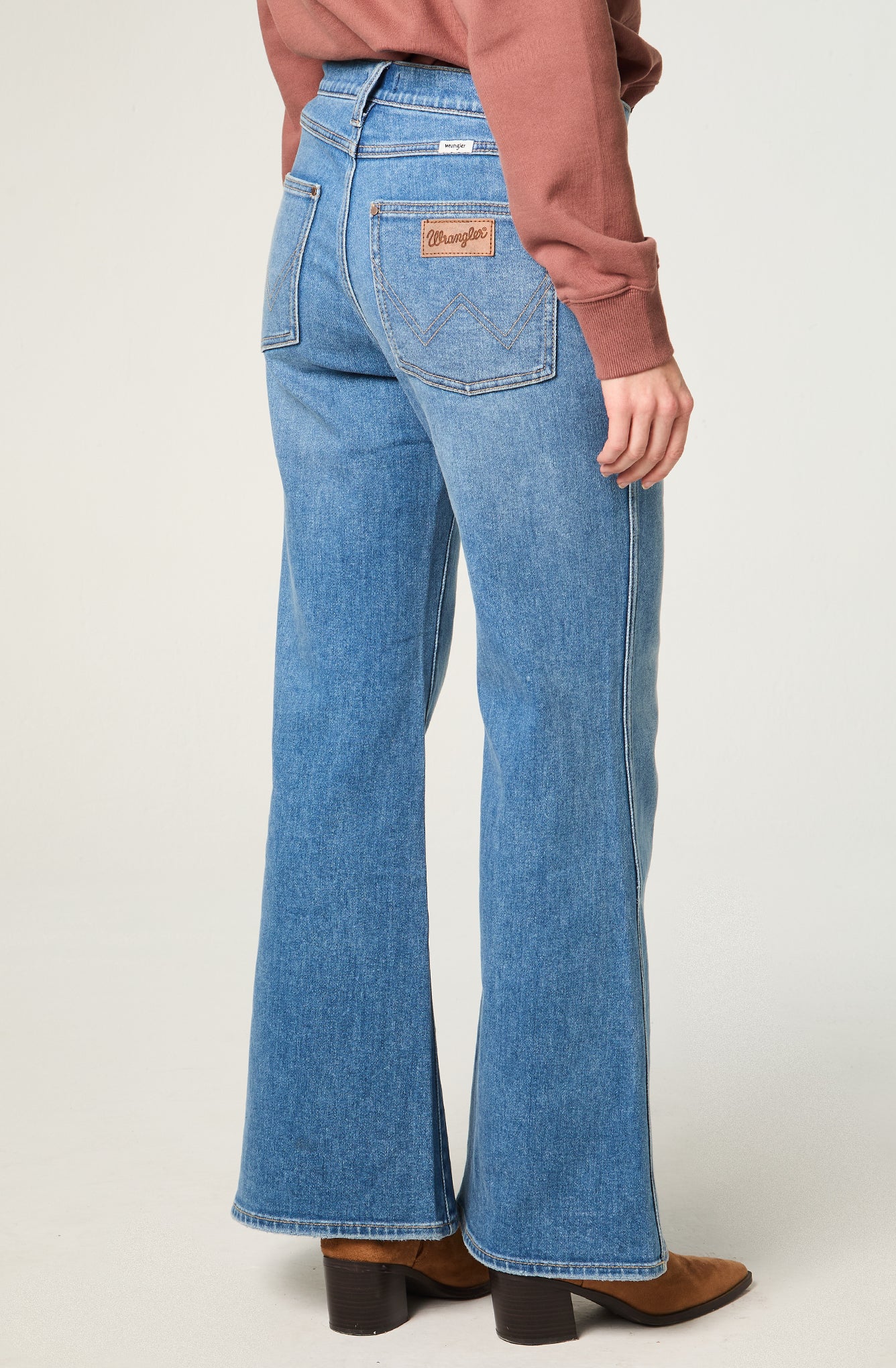 Jeans Mujer Flare 70 Tiro Alto Azul