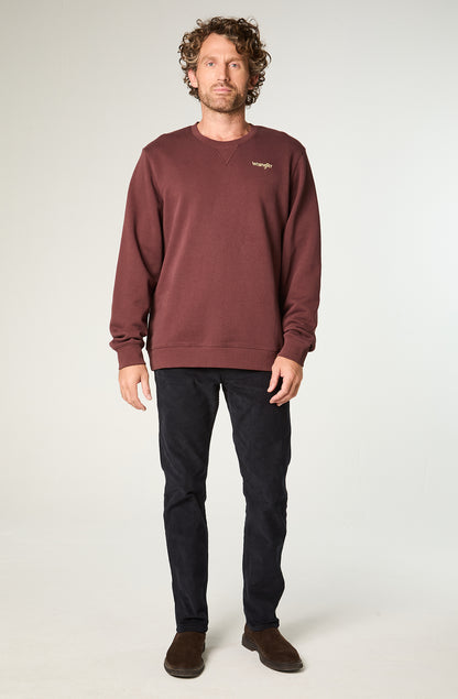 Polerón Hombre Crewneck Graphic Regular Café