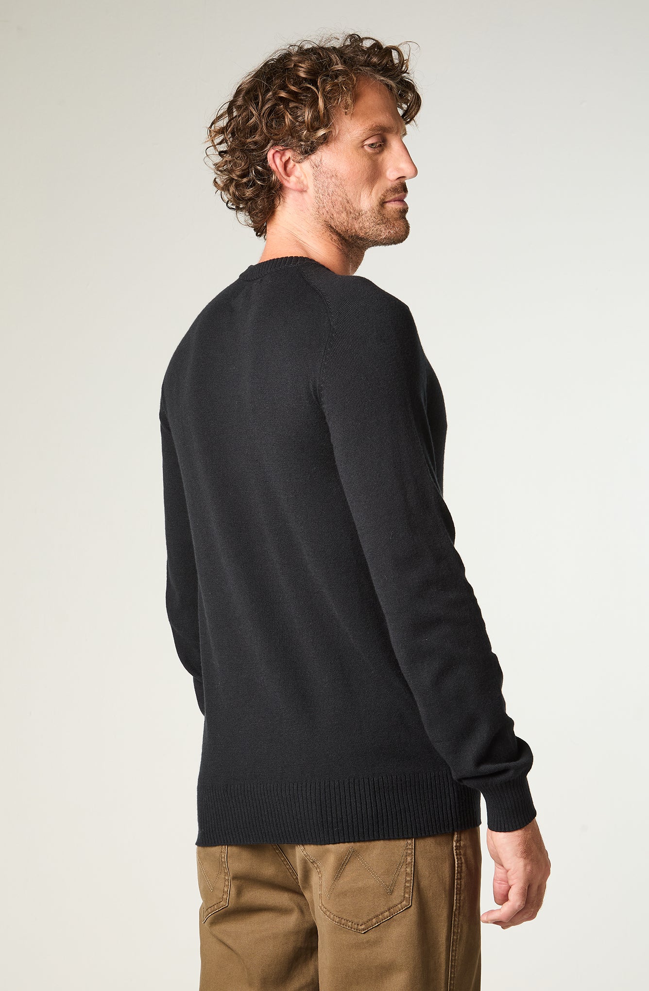 Sweater Hombre Knit Sweater Regular Negro