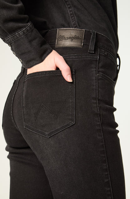 Jeans Mujer Tiro Alto Skinny Black Wash