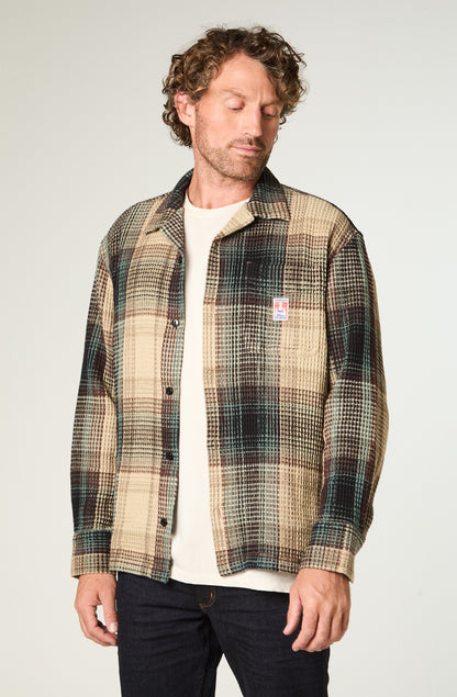 Sobrecamisa Hombre Resort Oversize Verde Militar