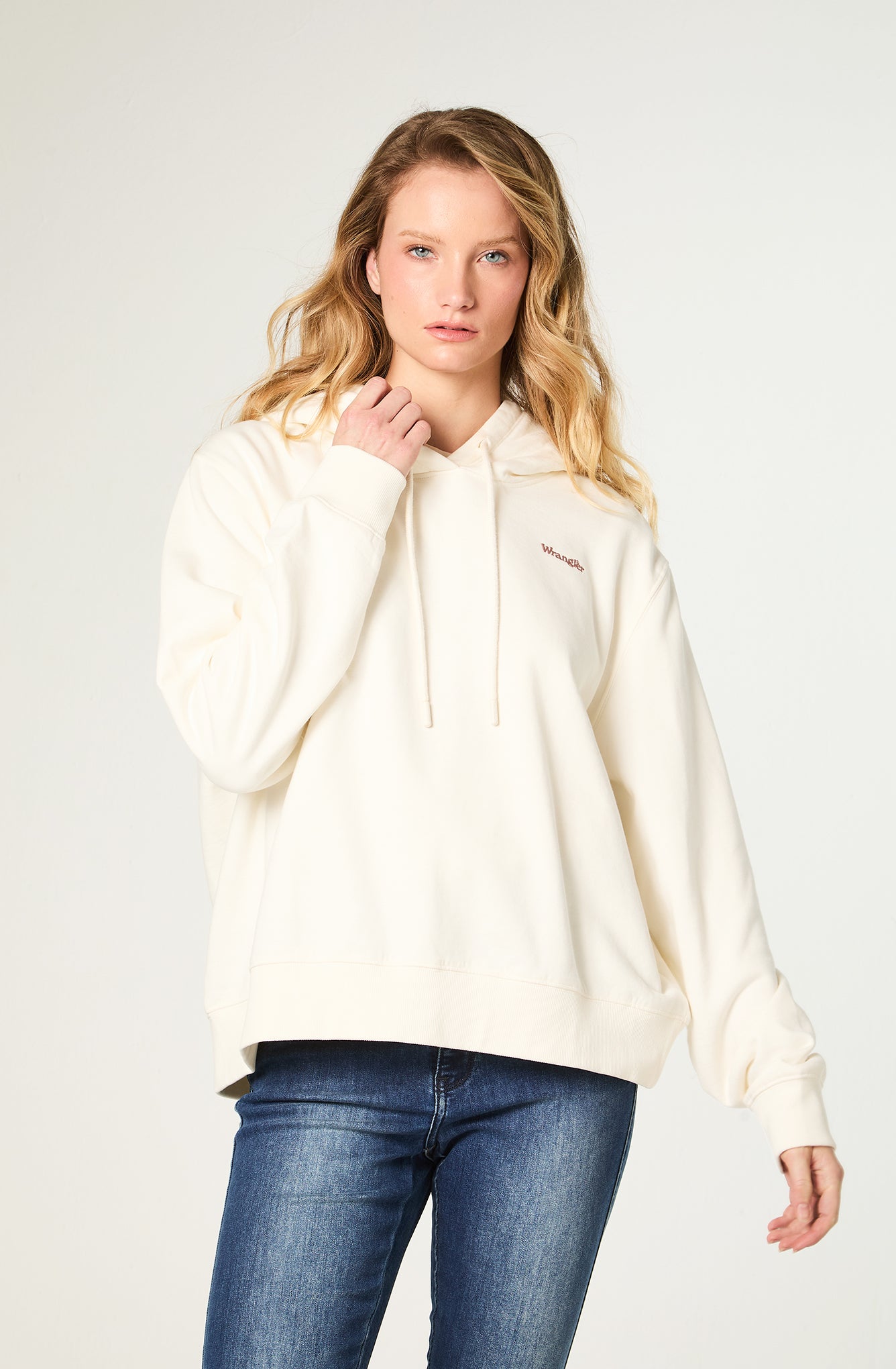 Polerón Mujer Hoodie Regular Blanco