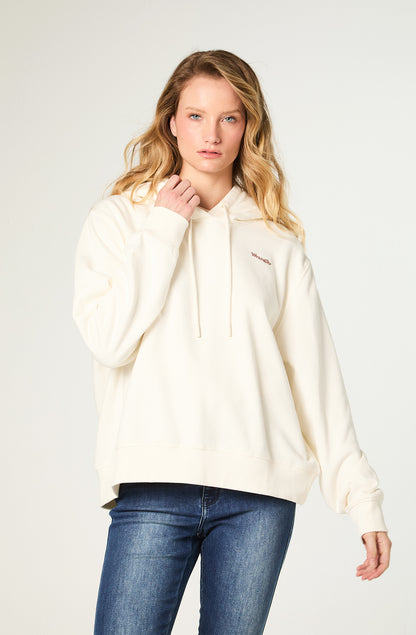 Polerón Mujer Hoodie Regular Blanco