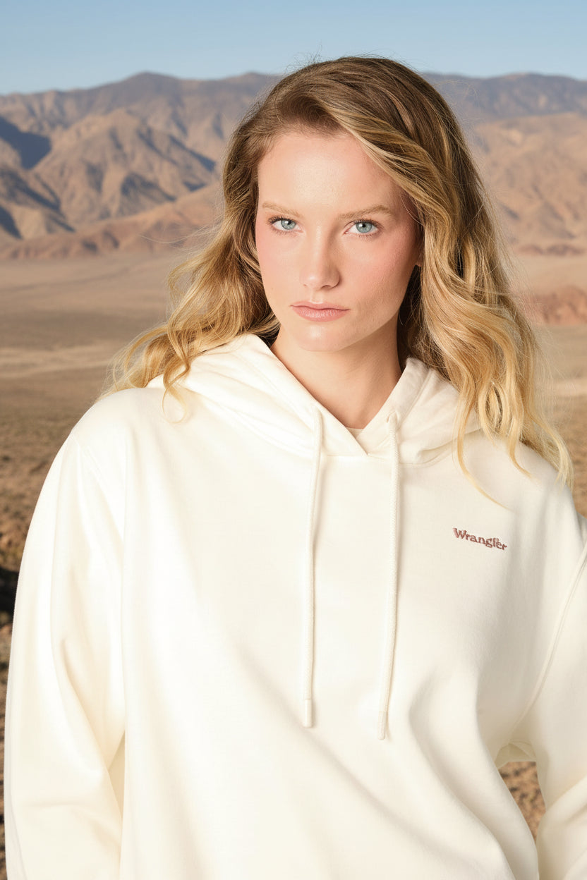 Polerón Mujer Hoodie Regular Blanco