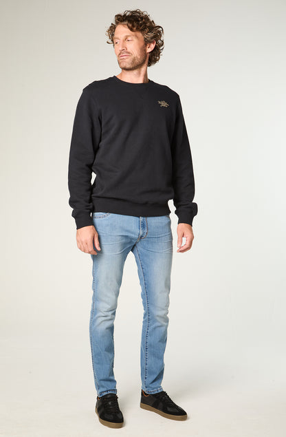 Polerón Hombre Crewneck Graphic Regular Negro