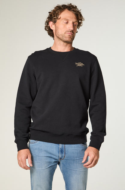 Polerón Hombre Crewneck Graphic Regular Negro