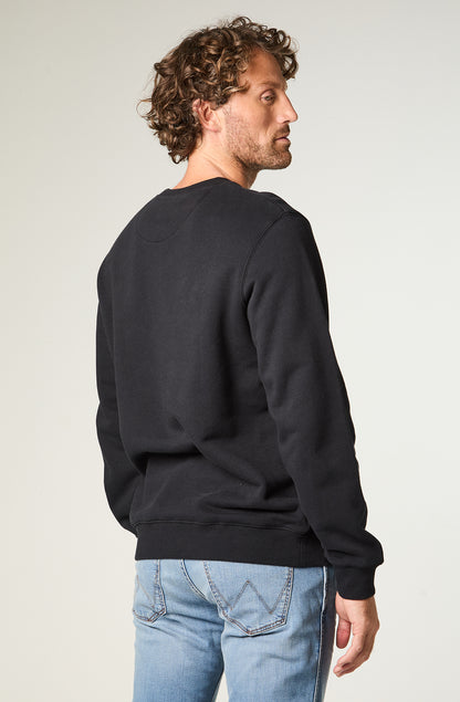 Polerón Hombre Crewneck Graphic Regular Negro