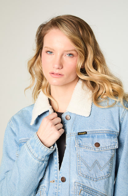 Chaqueta Mujer Heritage Sherpa Azul