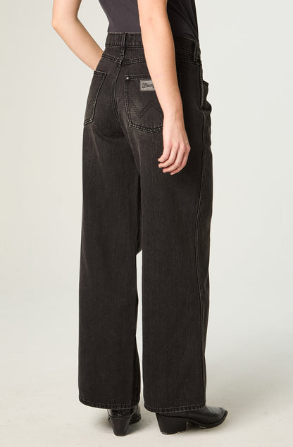Jeans Mujer World Wide Relaxed Negro
