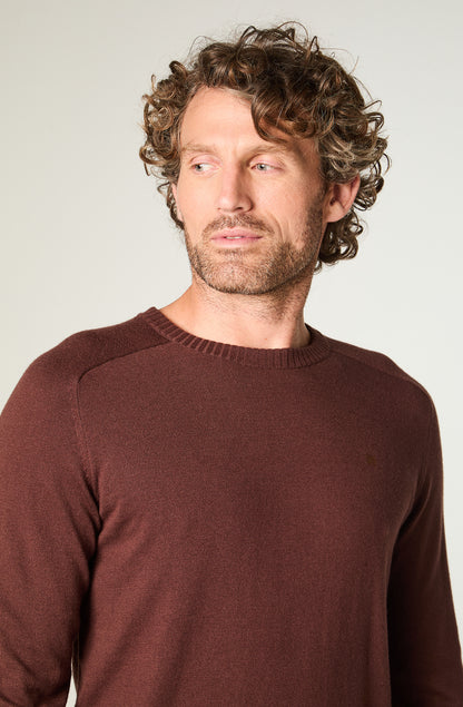 Sweater Hombre Knit Sweater Regular Café