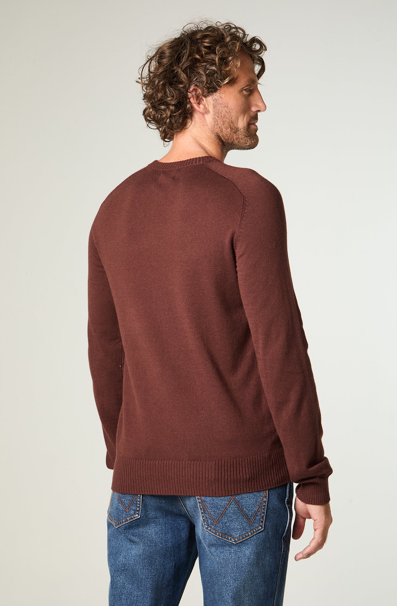 Sweater Hombre Knit Sweater Regular Café