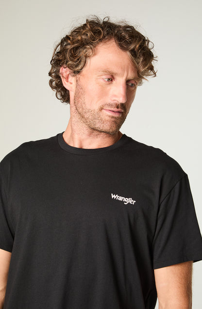 Polera Hombre Vintage Tee  Regular Negro