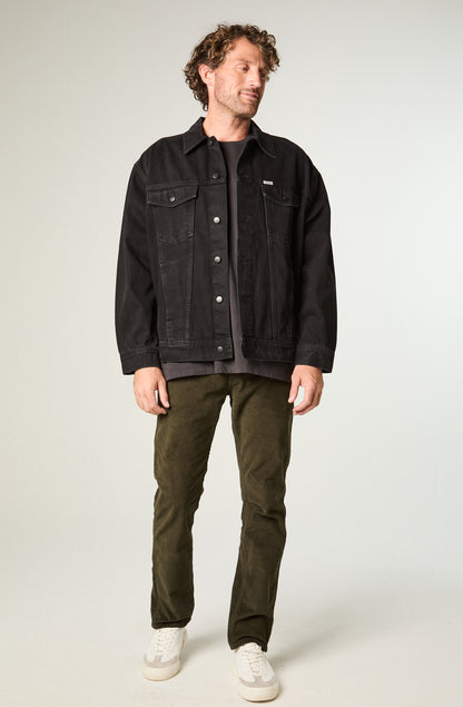 Chaqueta Hombre Trucker Denim Regular Negro
