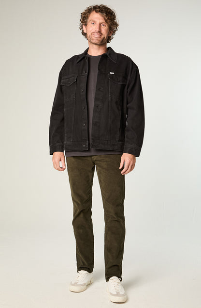 Pantalón Hombre Greensboro Cotelé Straight Verde Militar