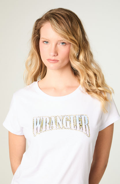 Polera Graphic Logo White