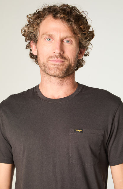 Polera Hombre Ss Pocket Tee Regular Negro