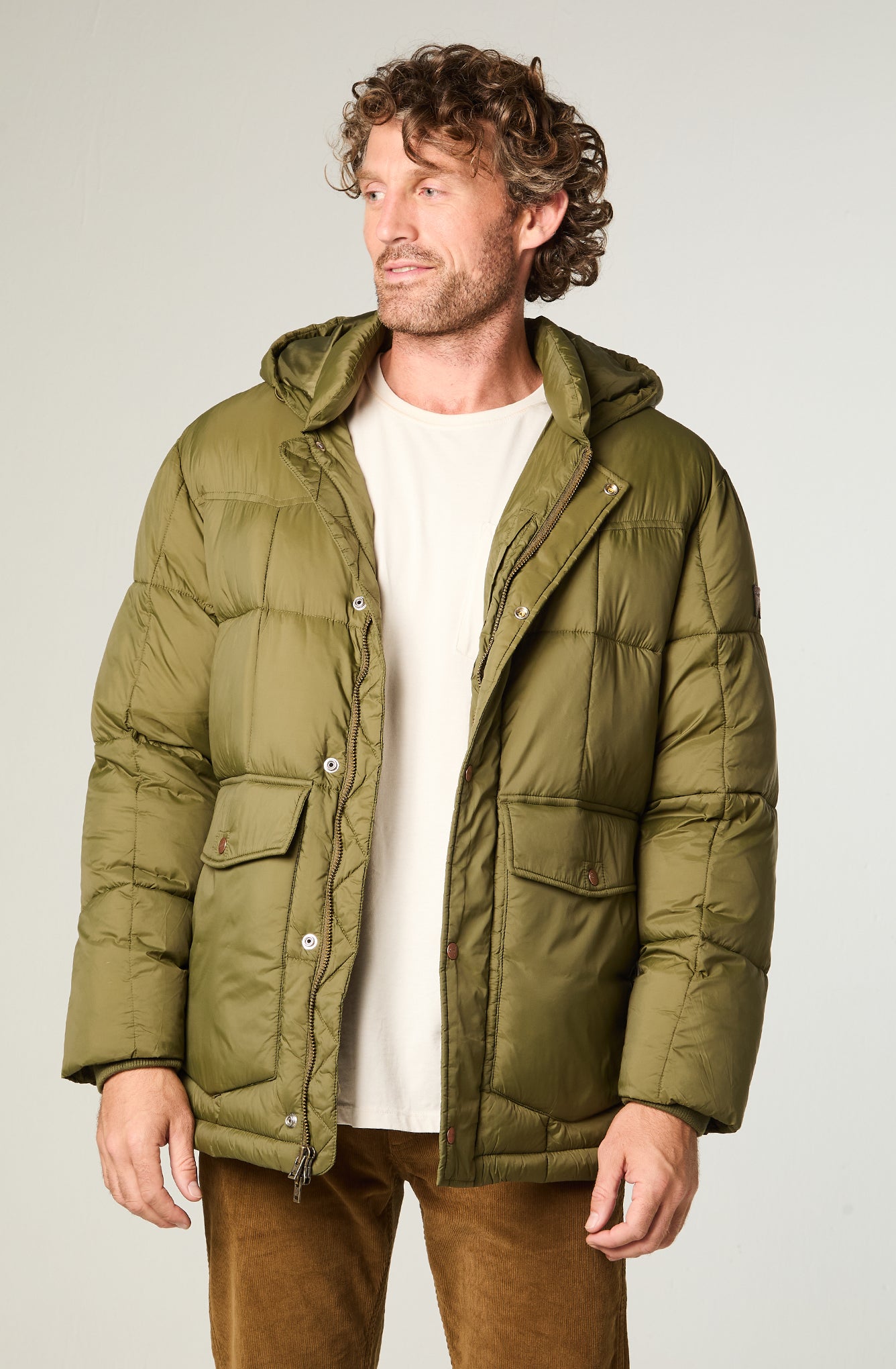 Parka Hombre Regular Verde