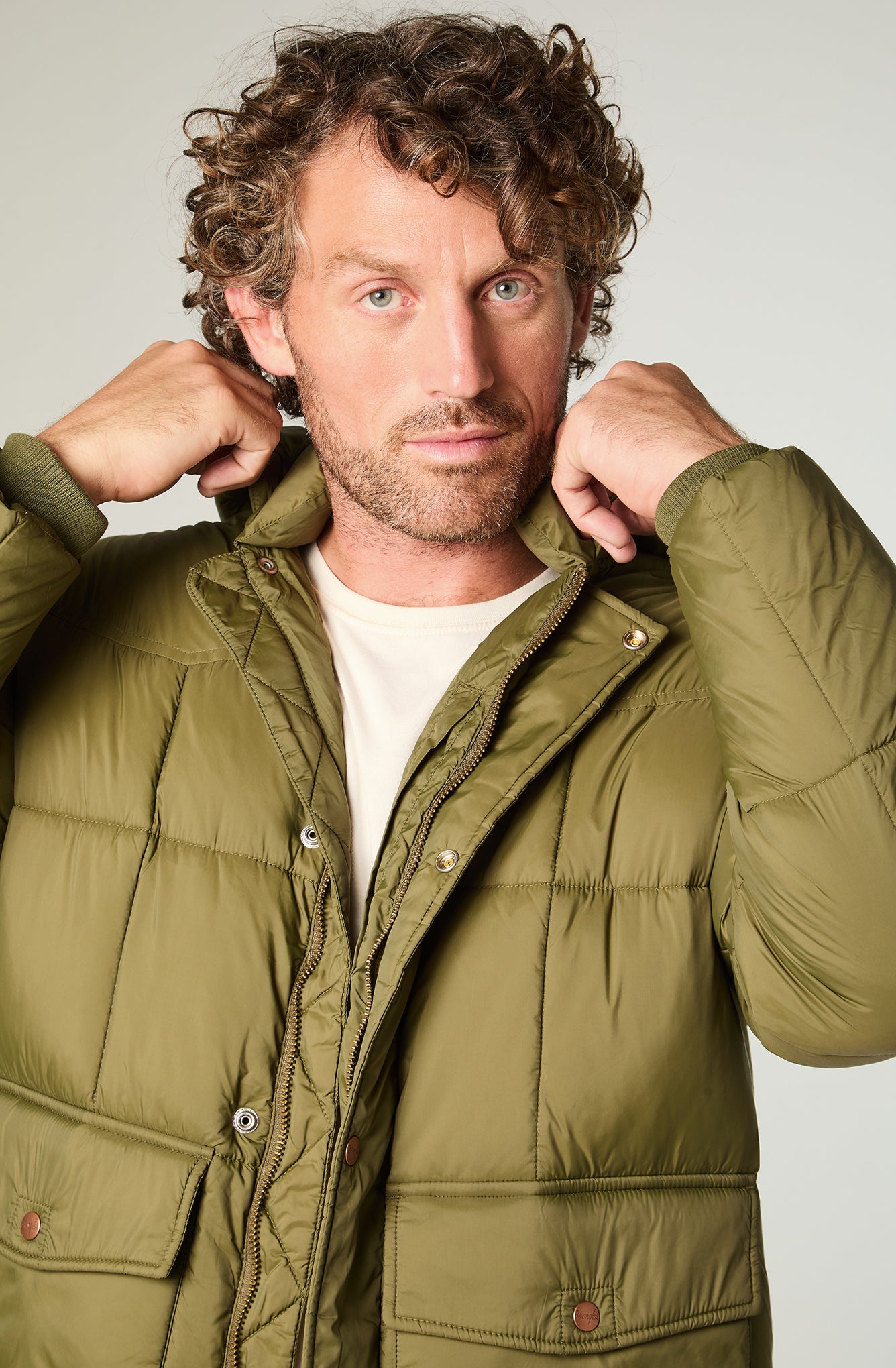 Parka Hombre Regular Verde