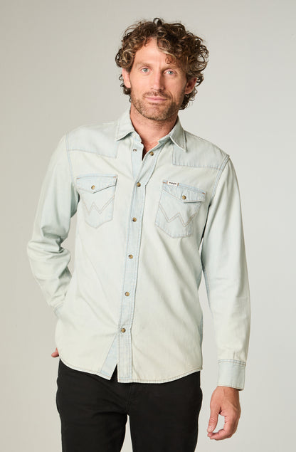 Camisa Hombre Denim Ml Lt