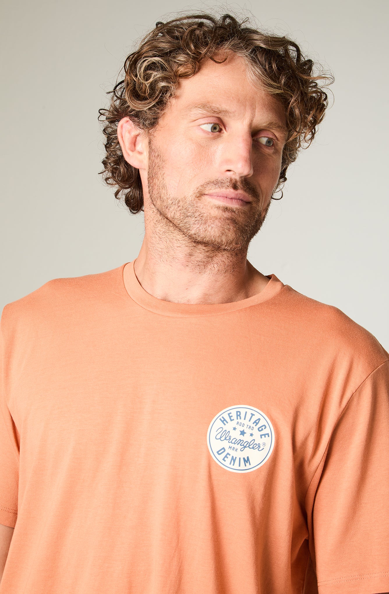 Polera Hombre Circle Tee Orange