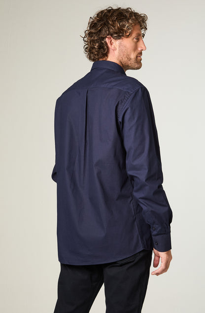 Camisa Lisa Dark Blue