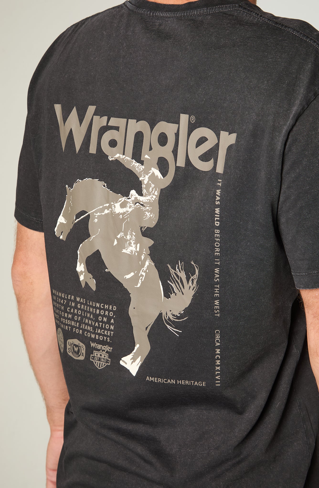 Polera Hombre Cowboy Tee Black