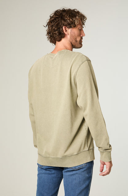 Polerón Hombre Graphic Acid Sweatshirt Green Dusty