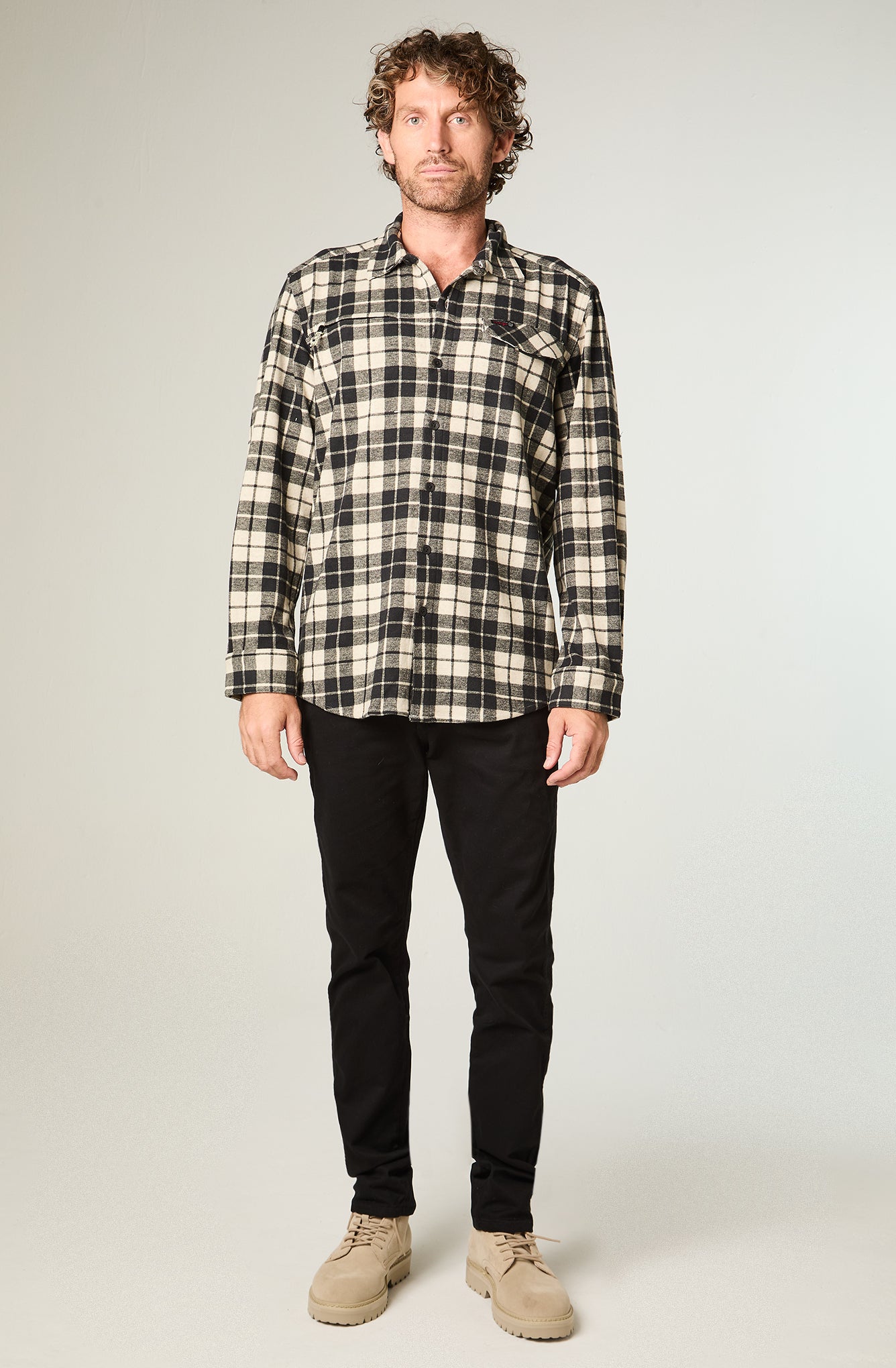 Pantalón Hombre Tiro Alto Texas Twill Color Negro