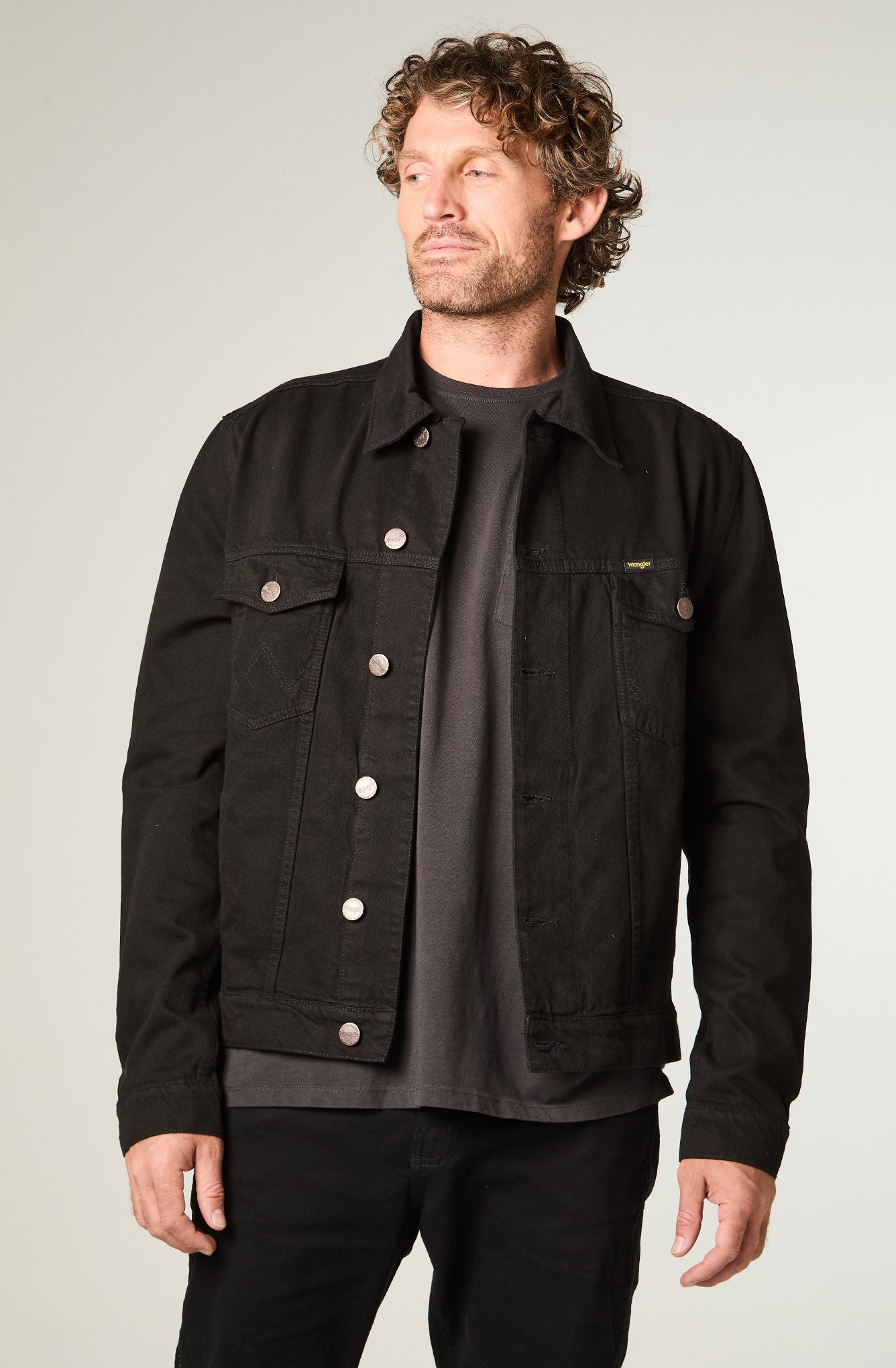 Chaqueta Hombre Trucker Black