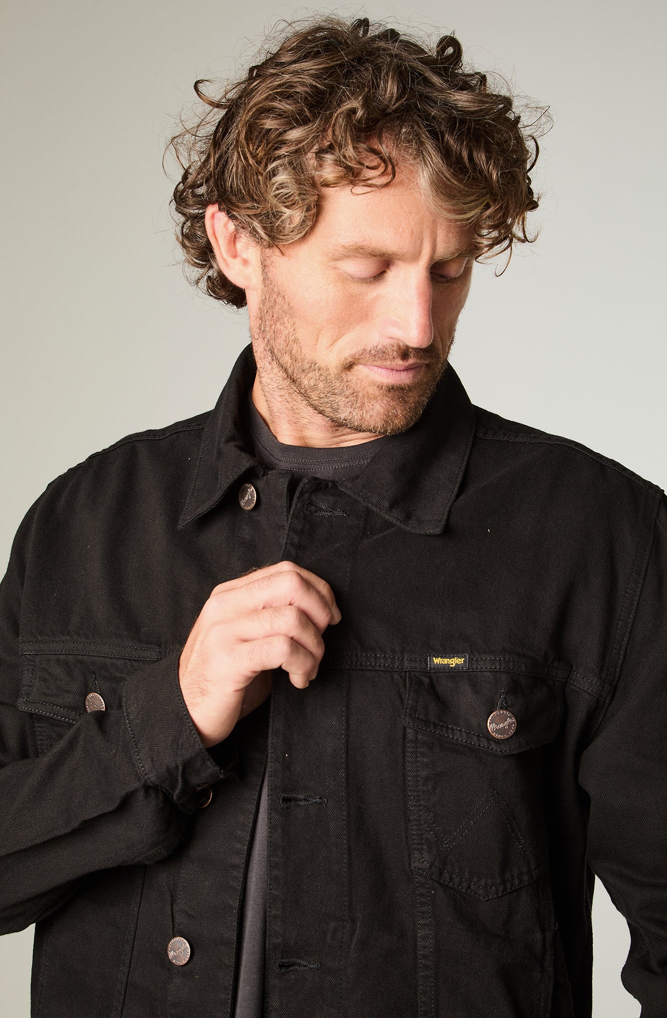 Chaqueta Hombre Trucker Black