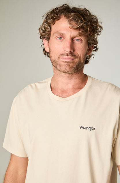 Polera Hombre Vintage Tee  Regular Blanco