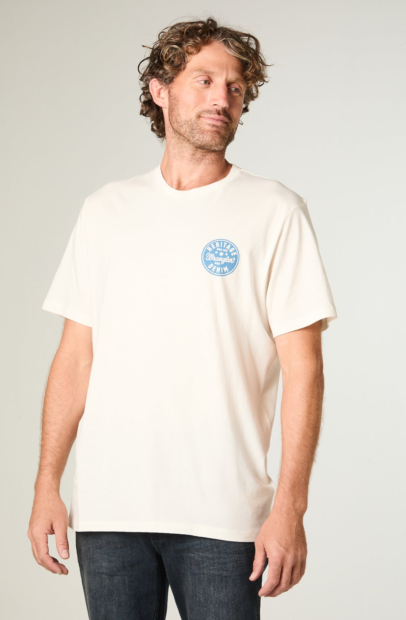 Polera Hombre Circle Tee White