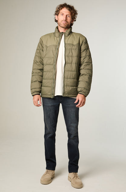 Chaqueta Hombre Packable Puffer Regular Verde