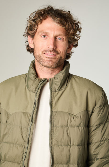 Chaqueta Hombre Packable Puffer Regular Verde