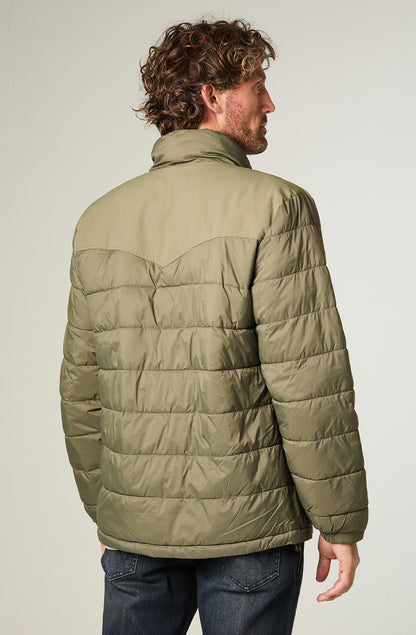 Chaqueta Hombre Packable Puffer Regular Verde
