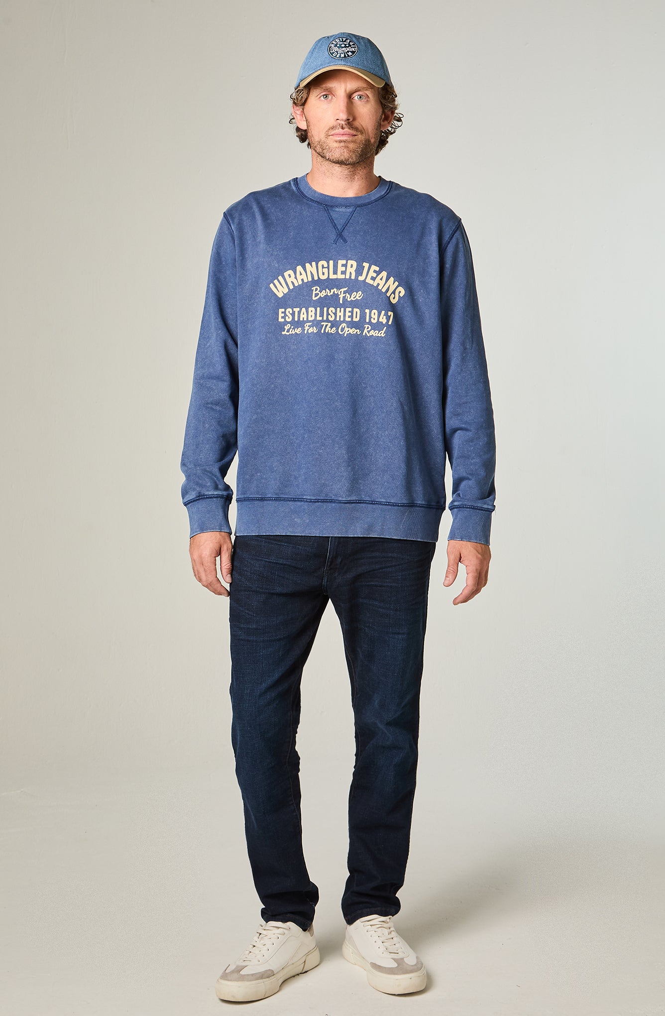 Polerón Hombre Graphic Acid Sweatshirt Indigo Acid