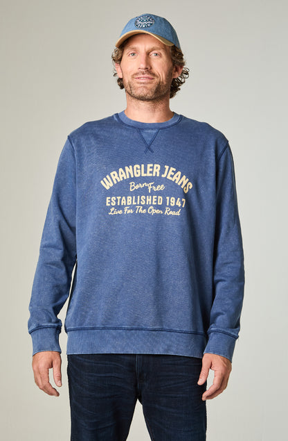 Polerón Hombre Graphic Acid Sweatshirt Indigo Acid