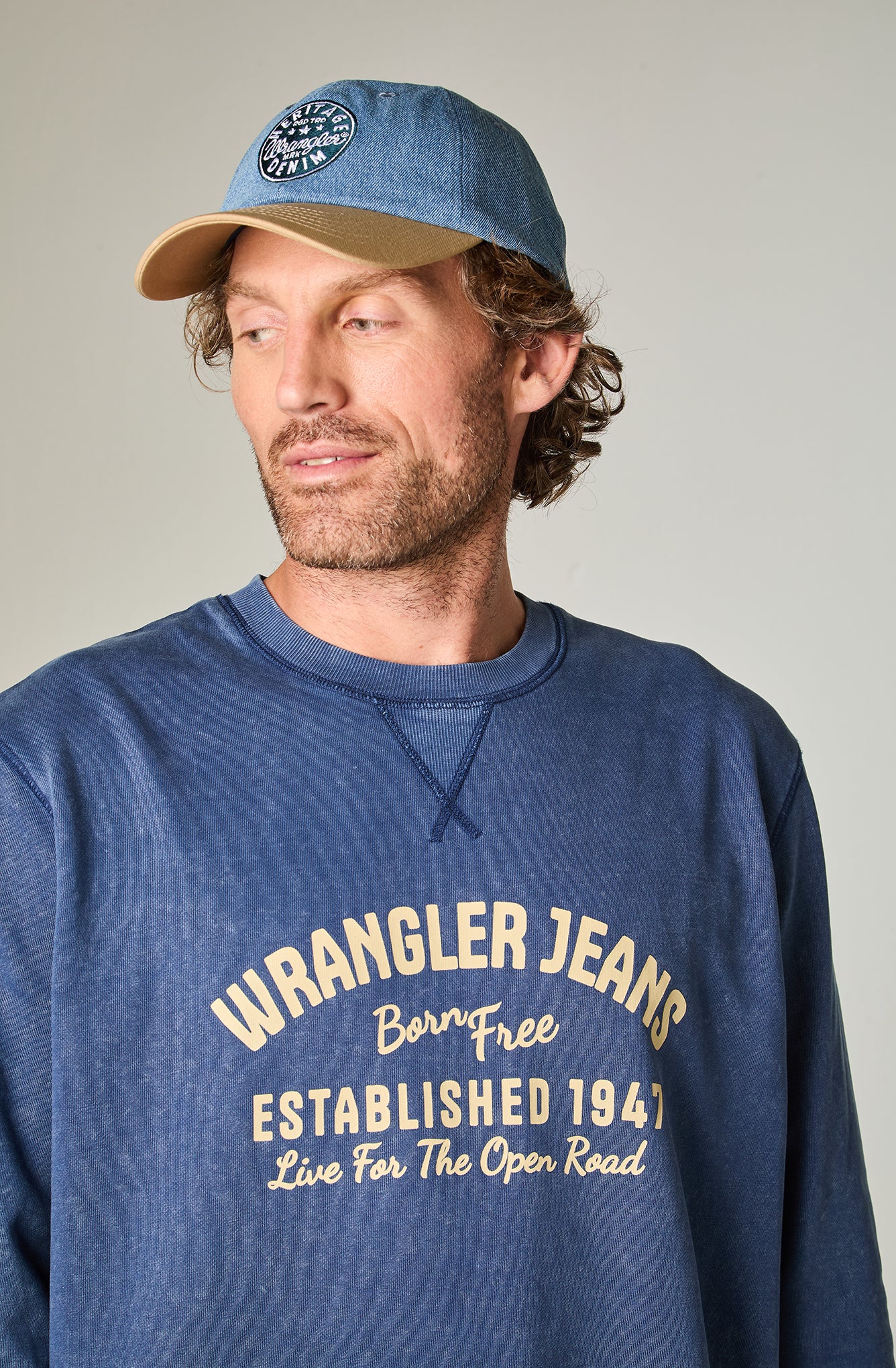 Polerón Hombre Graphic Acid Sweatshirt Indigo Acid