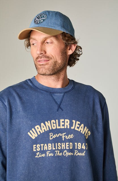 Polerón Hombre Graphic Acid Sweatshirt Indigo Acid