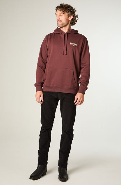 Polerón Hombre Regular Fit Hoodie Brown Vintage