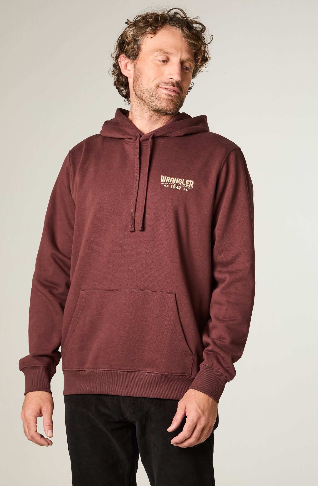 Polerón Hombre Regular Fit Hoodie Brown Vintage
