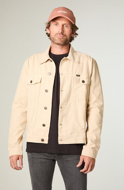 Chaqueta Hombre Trucker Beige