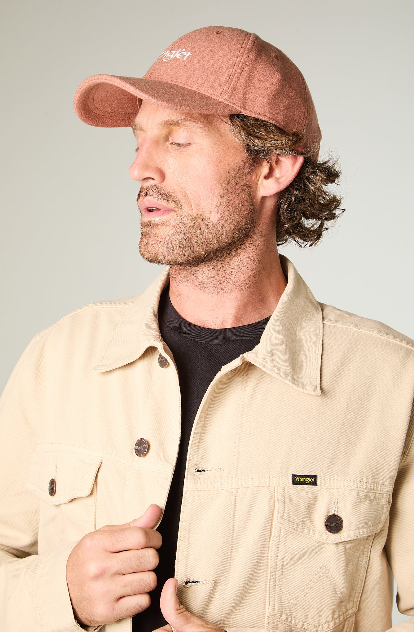 Chaqueta Hombre Trucker Beige